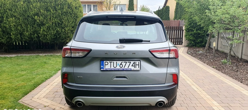 Ford Kuga cena 108000 przebieg: 87784, rok produkcji 2021 z Sieraków małe 211